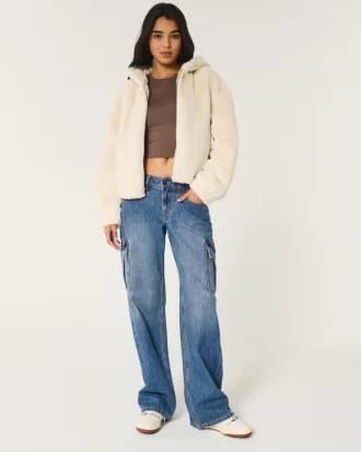Cozy Faux Fur Zip-Up Hoodie,Cozy Faux Fur Zip-Up Hoodie Cozy Faux Fur Zip-Up Hoodie,Cozy Faux Fur Zip-Up Hoodie