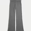 Cozy Knit Foldover Waist Flare Pants,Cozy Knit Foldover Waist Flare Pants Cozy Knit Foldover Waist Flare Pants,Cozy Knit Foldover Waist Flare Pants