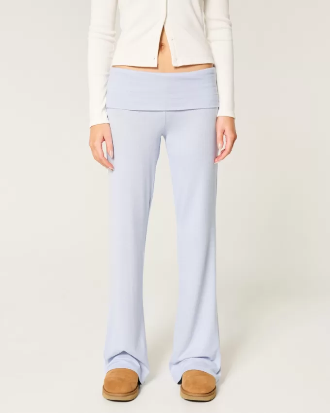 Cozy Knit Foldover Waist Sleep Pants,Cozy Knit Foldover Waist Sleep Pants Cozy Knit Foldover Waist Sleep Pants,Cozy Knit Foldover Waist Sleep Pants