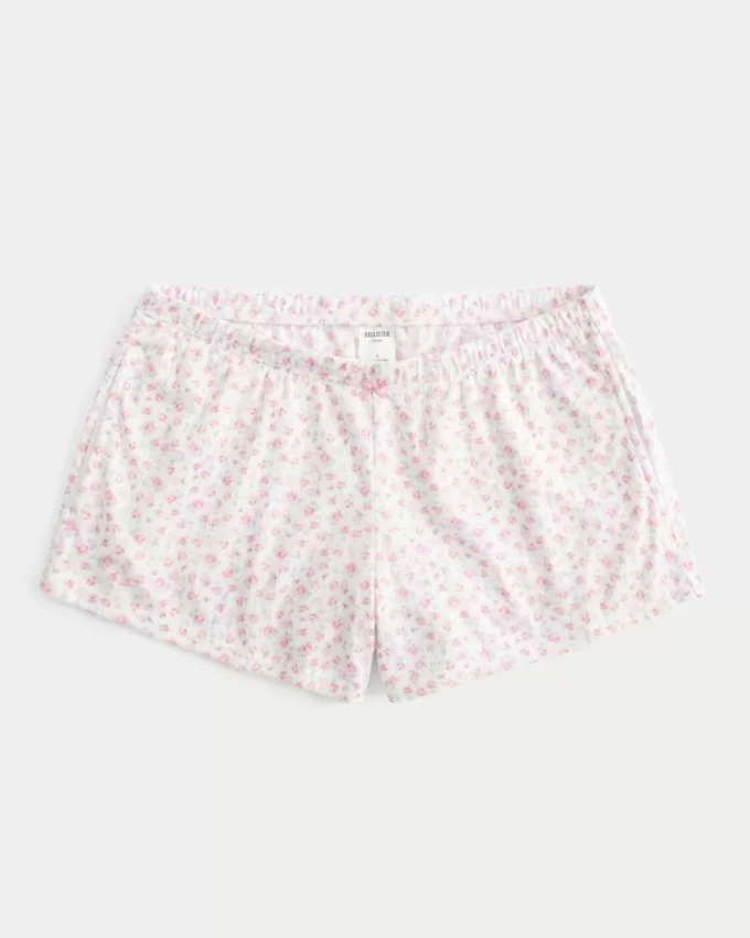 Cozy Pointelle Bow Shortie,Cozy Pointelle Bow Shortie Cozy Pointelle Bow Shortie,Cozy Pointelle Bow Shortie