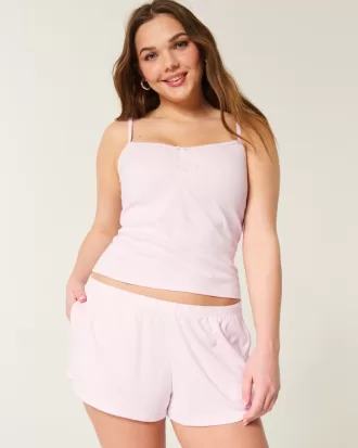 Cozy Pointelle Bow Shortie,Cozy Pointelle Bow Shortie Cozy Pointelle Bow Shortie,Cozy Pointelle Bow Shortie