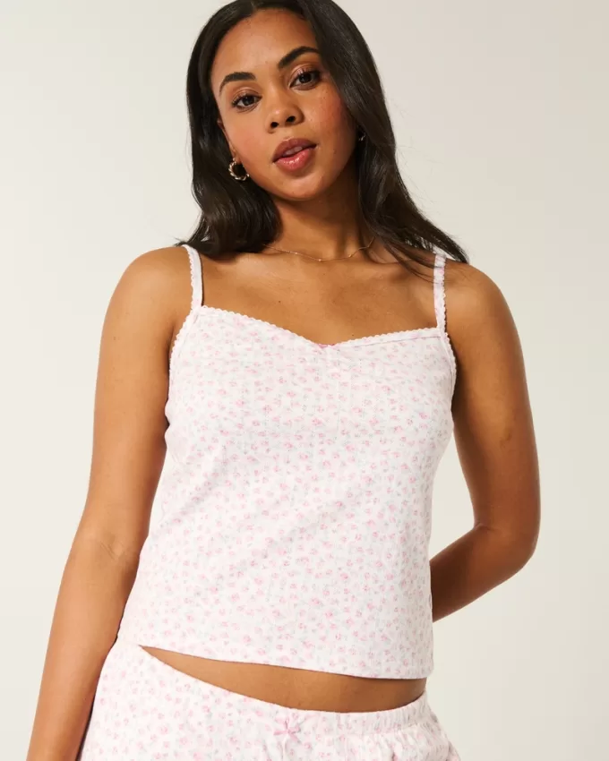 Cozy Pointelle Bow Tank,Cozy Pointelle Bow Tank Cozy Pointelle Bow Tank,Cozy Pointelle Bow Tank