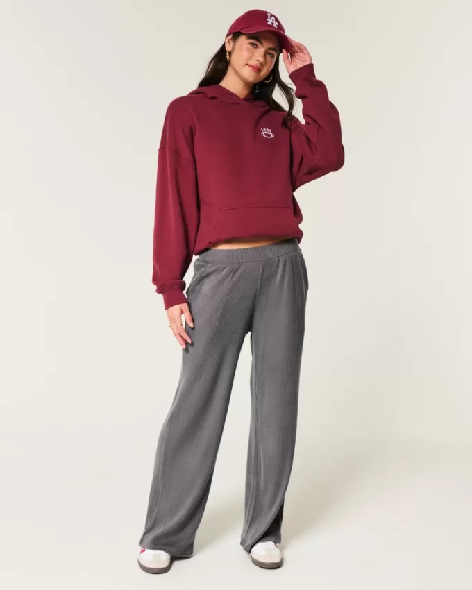 Cozy Ribbed Baggy Pants,Cozy Ribbed Baggy Pants Cozy Ribbed Baggy Pants,Cozy Ribbed Baggy Pants
