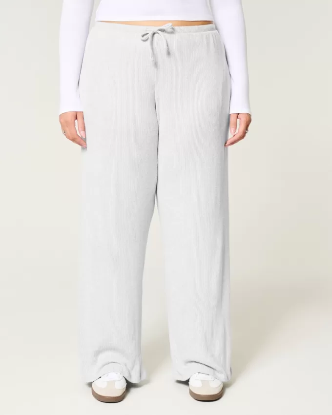 Cozy Ribbed Drawstring Baggy Pants,Cozy Ribbed Drawstring Baggy Pants Cozy Ribbed Drawstring Baggy Pants,Cozy Ribbed Drawstring Baggy Pants