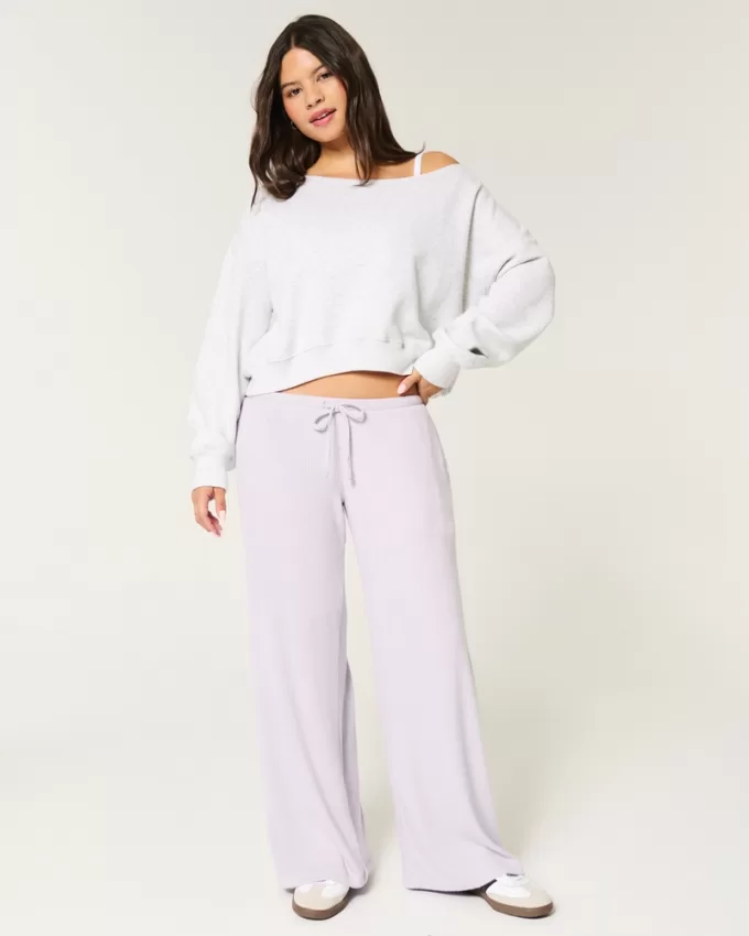 Cozy Ribbed Drawstring Baggy Pants,Cozy Ribbed Drawstring Baggy Pants Cozy Ribbed Drawstring Baggy Pants,Cozy Ribbed Drawstring Baggy Pants