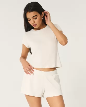 Cozy Ribbed T-Shirt and Shorts Bundle,Cozy Ribbed T-Shirt and Shorts Bundle