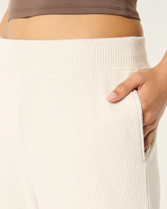 Cozy Ribbed Wide-Leg Pants,Cozy Ribbed Wide-Leg Pants Cozy Ribbed Wide-Leg Pants,Cozy Ribbed Wide-Leg Pants
