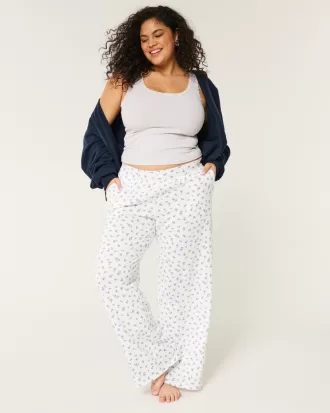 Cozy Wide-Leg Pajama Pants,Cozy Wide-Leg Pajama Pants