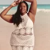 Crochet-Style Halter Cover Up Dress,Crochet-Style Halter Cover Up Dress Crochet-Style Halter Cover Up Dress,Crochet-Style Halter Cover Up Dress