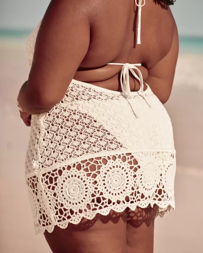 Crochet-Style Halter Cover Up Dress,Crochet-Style Halter Cover Up Dress Crochet-Style Halter Cover Up Dress,Crochet-Style Halter Cover Up Dress