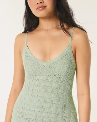 Crochet-Style Midi Dress,Crochet-Style Midi Dress