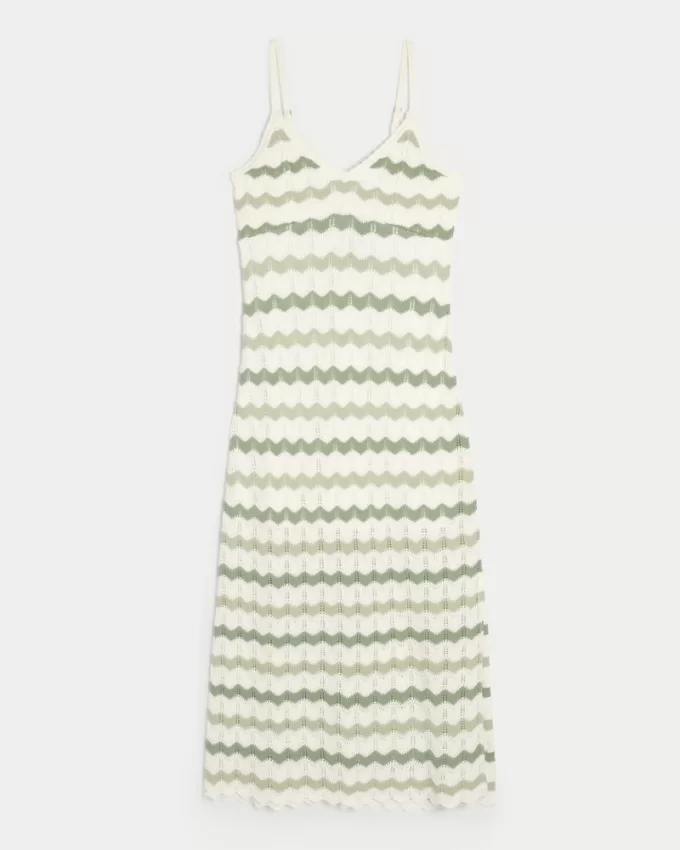 Crochet-Style Midi Dress,Crochet-Style Midi Dress Crochet-Style Midi Dress,Crochet-Style Midi Dress