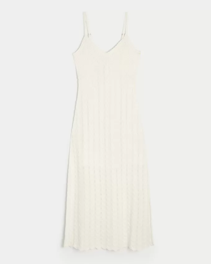 Crochet-Style Midi Dress,Crochet-Style Midi Dress Crochet-Style Midi Dress,Crochet-Style Midi Dress