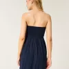 Crochet-Style Mix Strapless Mini Dress,Crochet-Style Mix Strapless Mini Dress Crochet-Style Mix Strapless Mini Dress,Crochet-Style Mix Strapless Mini Dress