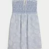 Crochet-Style Mix Strapless Mini Dress,Crochet-Style Mix Strapless Mini Dress Crochet-Style Mix Strapless Mini Dress,Crochet-Style Mix Strapless Mini Dress
