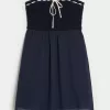 Crochet-Style Mix Strapless Mini Dress,Crochet-Style Mix Strapless Mini Dress Crochet-Style Mix Strapless Mini Dress,Crochet-Style Mix Strapless Mini Dress