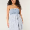 Crochet-Style Mix Strapless Mini Dress,Crochet-Style Mix Strapless Mini Dress Crochet-Style Mix Strapless Mini Dress,Crochet-Style Mix Strapless Mini Dress