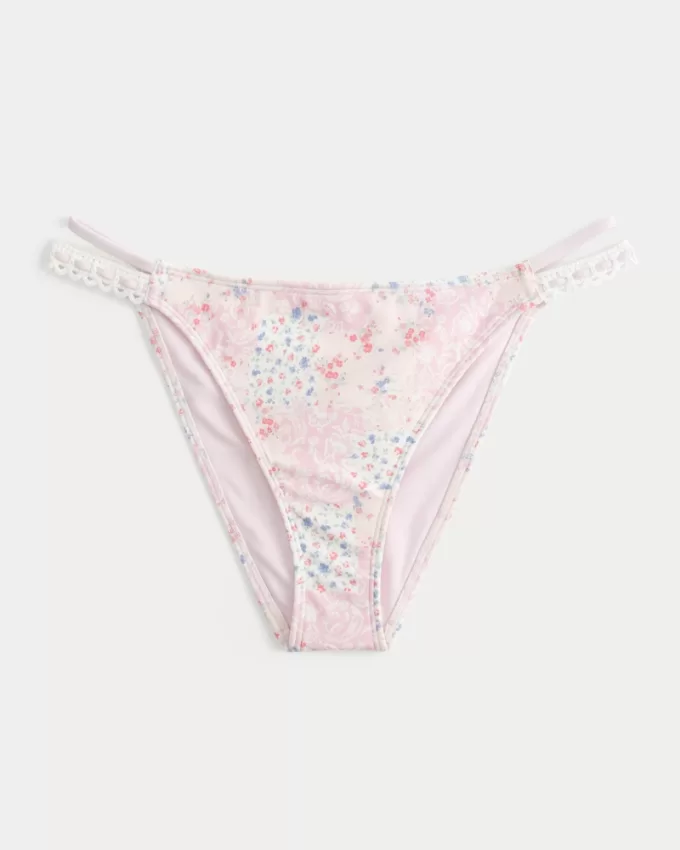 Crochet-Style Mixed High-Leg Cheeky Bikini Bottom,Crochet-Style Mixed High-Leg Cheeky Bikini Bottom Crochet-Style Mixed High-Leg Cheeky Bikini Bottom,Crochet-Style Mixed High-Leg Cheeky Bikini Bottom