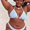 Crochet-Style Mixed Triangle Bikini Top,Crochet-Style Mixed Triangle Bikini Top Crochet-Style Mixed Triangle Bikini Top,Crochet-Style Mixed Triangle Bikini Top