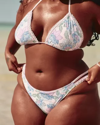 Crochet-Style Mixed Triangle Bikini Top,Crochet-Style Mixed Triangle Bikini Top Crochet-Style Mixed Triangle Bikini Top,Crochet-Style Mixed Triangle Bikini Top