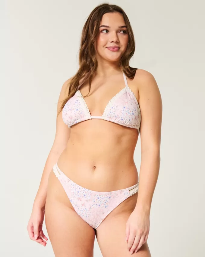 Crochet-Style Mixed Triangle Bikini Top,Crochet-Style Mixed Triangle Bikini Top Crochet-Style Mixed Triangle Bikini Top,Crochet-Style Mixed Triangle Bikini Top