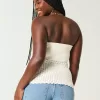 Crochet-Style Sweater Tube Top,Crochet-Style Sweater Tube Top Crochet-Style Sweater Tube Top,Crochet-Style Sweater Tube Top