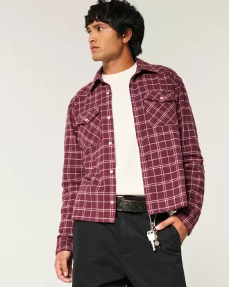 Crop Flannel Shirt,Crop Flannel Shirt