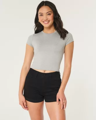 Curvy High-Rise Black Denim Shorts 3″,Curvy High-Rise Black Denim Shorts 3″ Curvy High-Rise Black Denim Shorts 3″,Curvy High-Rise Black Denim Shorts 3″