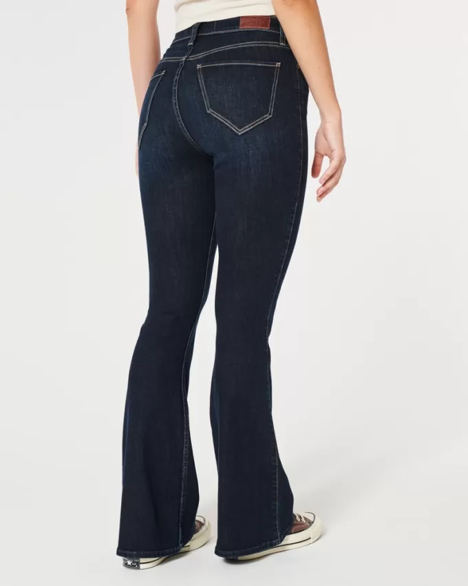 Curvy High-Rise Dark Wash Flare Jeans,Curvy High-Rise Dark Wash Flare Jeans Curvy High-Rise Dark Wash Flare Jeans,Curvy High-Rise Dark Wash Flare Jeans