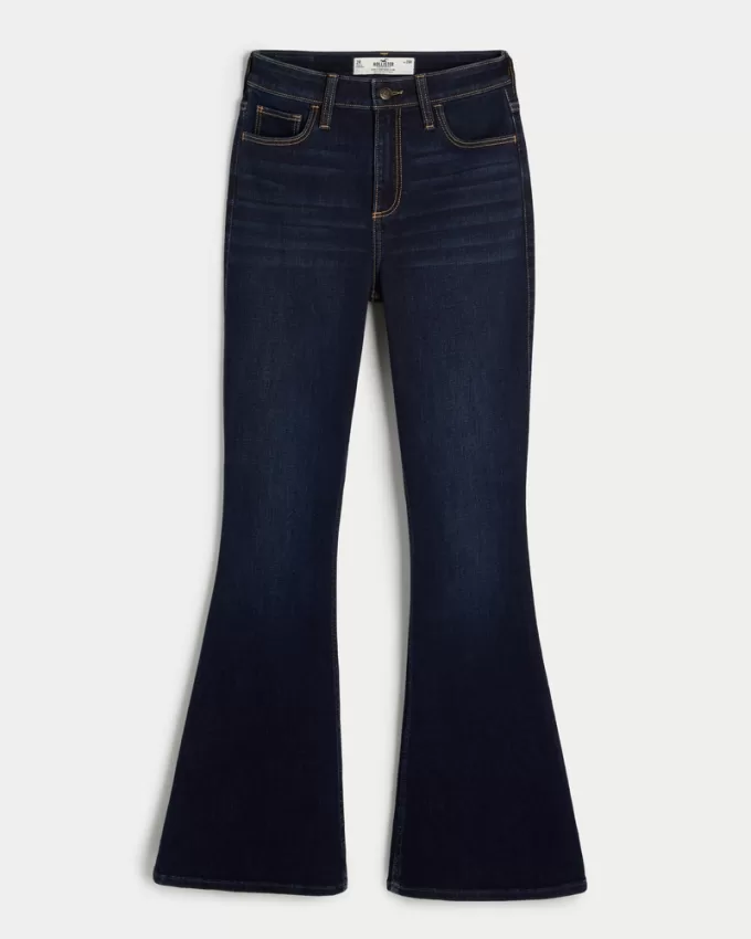 Curvy High-Rise Dark Wash Flare Jeans,Curvy High-Rise Dark Wash Flare Jeans Curvy High-Rise Dark Wash Flare Jeans,Curvy High-Rise Dark Wash Flare Jeans