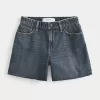 Curvy High-Rise Dark Wash Relaxed Denim Shorts 5″,Curvy High-Rise Dark Wash Relaxed Denim Shorts 5″ Curvy High-Rise Dark Wash Relaxed Denim Shorts 5″,Curvy High-Rise Dark Wash Relaxed Denim Shorts 5″