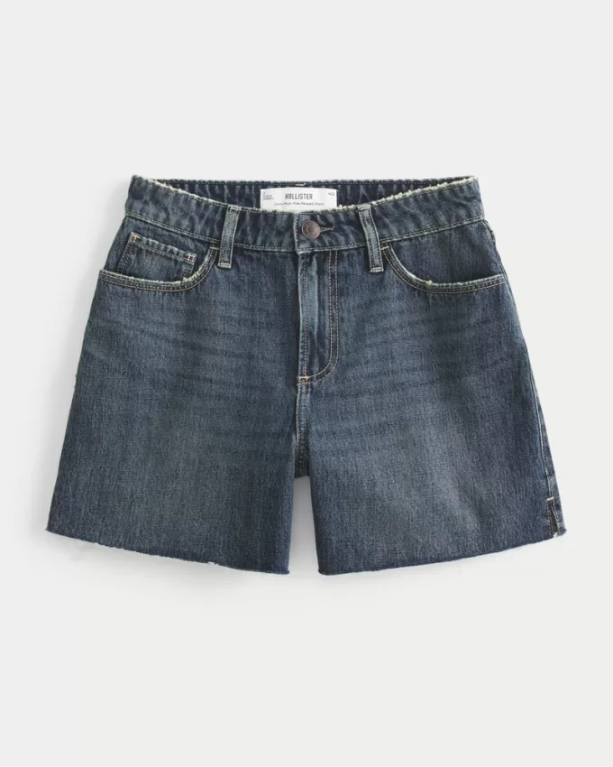 Curvy High-Rise Dark Wash Relaxed Denim Shorts 5″,Curvy High-Rise Dark Wash Relaxed Denim Shorts 5″ Curvy High-Rise Dark Wash Relaxed Denim Shorts 5″,Curvy High-Rise Dark Wash Relaxed Denim Shorts 5″
