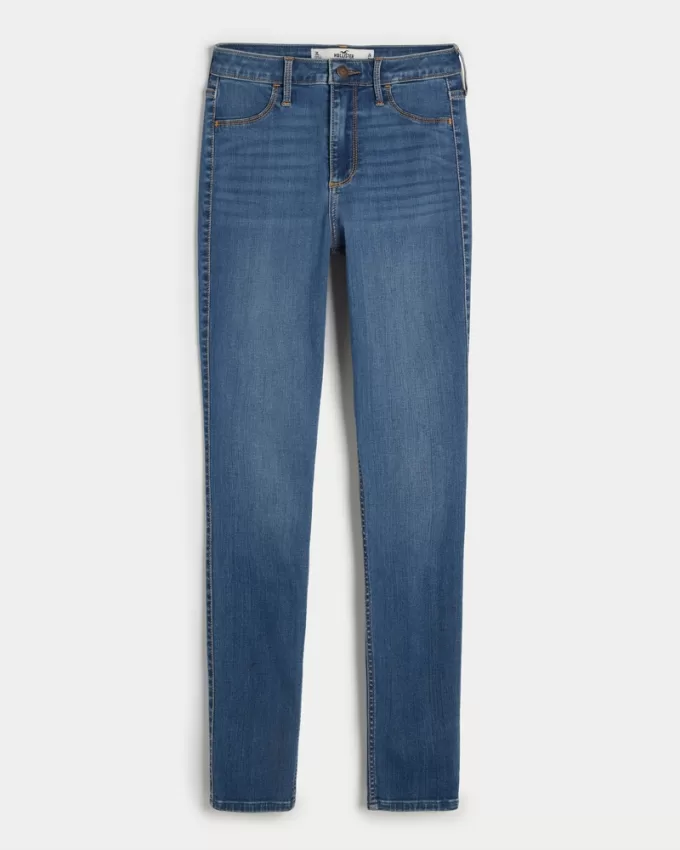 Curvy High-Rise Medium Wash Jean Leggings,Curvy High-Rise Medium Wash Jean Leggings Curvy High-Rise Medium Wash Jean Leggings,Curvy High-Rise Medium Wash Jean Leggings