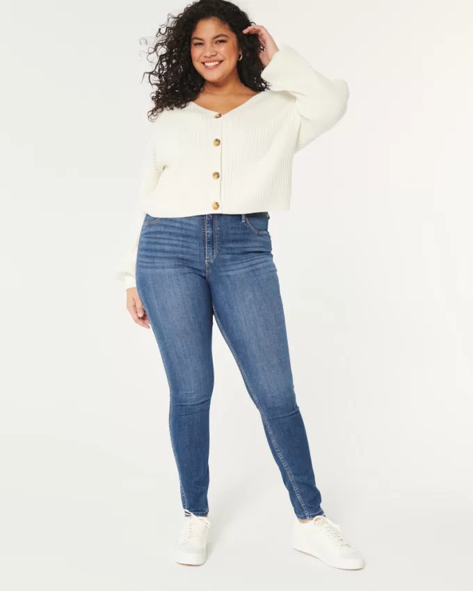 Curvy High-Rise Medium Wash Jean Leggings,Curvy High-Rise Medium Wash Jean Leggings Curvy High-Rise Medium Wash Jean Leggings,Curvy High-Rise Medium Wash Jean Leggings