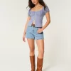 Curvy High-Rise Medium Wash Relaxed Denim Shorts 5″,Curvy High-Rise Medium Wash Relaxed Denim Shorts 5″ Curvy High-Rise Medium Wash Relaxed Denim Shorts 5″,Curvy High-Rise Medium Wash Relaxed Denim Shorts 5″