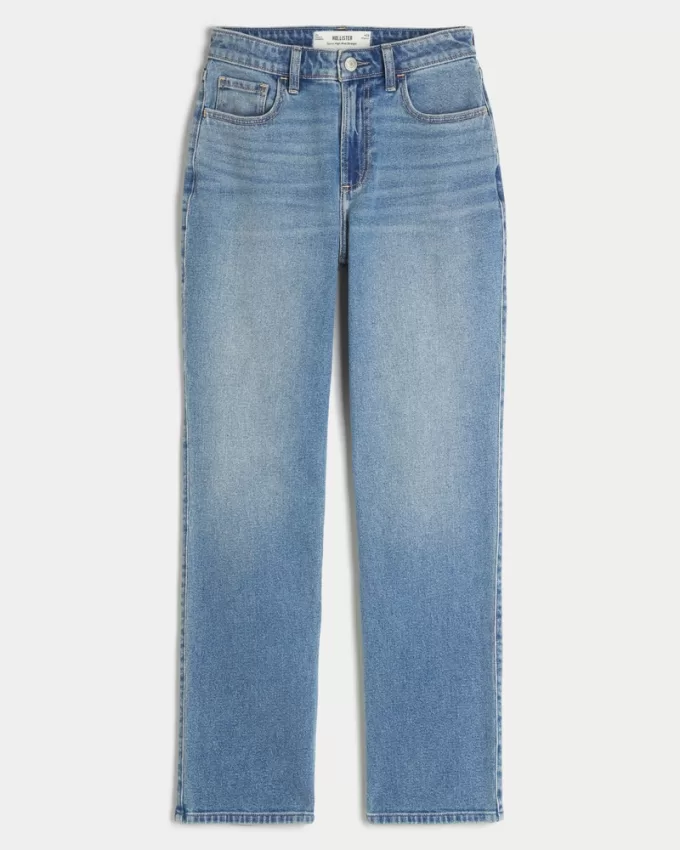 Curvy High-Rise Medium Wash Straight Jeans,Curvy High-Rise Medium Wash Straight Jeans Curvy High-Rise Medium Wash Straight Jeans,Curvy High-Rise Medium Wash Straight Jeans