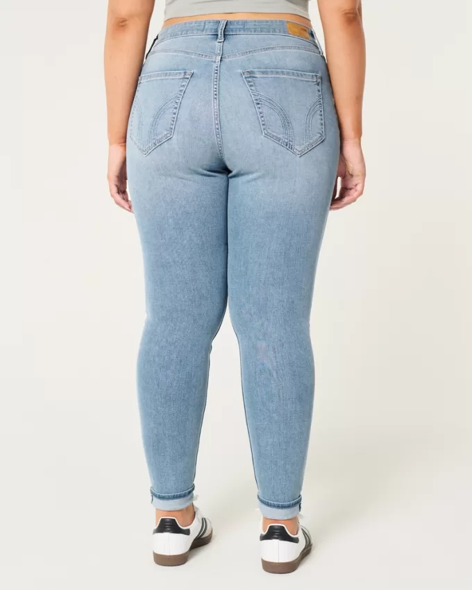 Curvy High-Rise Medium Wash Super Skinny Jeans,Curvy High-Rise Medium Wash Super Skinny Jeans
