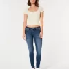Curvy Low-Rise Dark Wash Super Skinny Jeans,Curvy Low-Rise Dark Wash Super Skinny Jeans