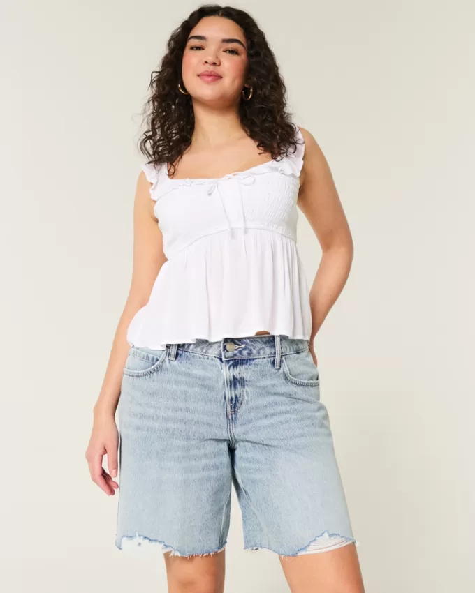 Curvy Low-Rise Light Wash Distressed Baggy Jort,Curvy Low-Rise Light Wash Distressed Baggy Jort Curvy Low-Rise Light Wash Distressed Baggy Jort,Curvy Low-Rise Light Wash Distressed Baggy Jort