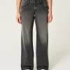 Curvy Low-Rise Washed Black Baggy Jeans,Curvy Low-Rise Washed Black Baggy Jeans