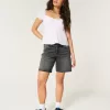 Curvy Low-Rise Washed Black Baggy Jort,Curvy Low-Rise Washed Black Baggy Jort Curvy Low-Rise Washed Black Baggy Jort,Curvy Low-Rise Washed Black Baggy Jort