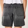 Curvy Low-Rise Washed Black Baggy Jort,Curvy Low-Rise Washed Black Baggy Jort Curvy Low-Rise Washed Black Baggy Jort,Curvy Low-Rise Washed Black Baggy Jort