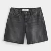 Curvy Low-Rise Washed Black Baggy Jort,Curvy Low-Rise Washed Black Baggy Jort Curvy Low-Rise Washed Black Baggy Jort,Curvy Low-Rise Washed Black Baggy Jort