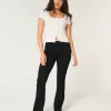 Curvy Mid-Rise Black Boot Jeans,Curvy Mid-Rise Black Boot Jeans