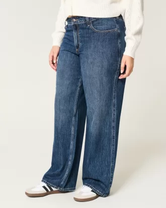 Curvy Mid-Rise Dark Wash Baggy Jeans,Curvy Mid-Rise Dark Wash Baggy Jeans Curvy Mid-Rise Dark Wash Baggy Jeans,Curvy Mid-Rise Dark Wash Baggy Jeans