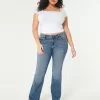 Curvy Mid-Rise Medium Wash Boot Jeans,Curvy Mid-Rise Medium Wash Boot Jeans