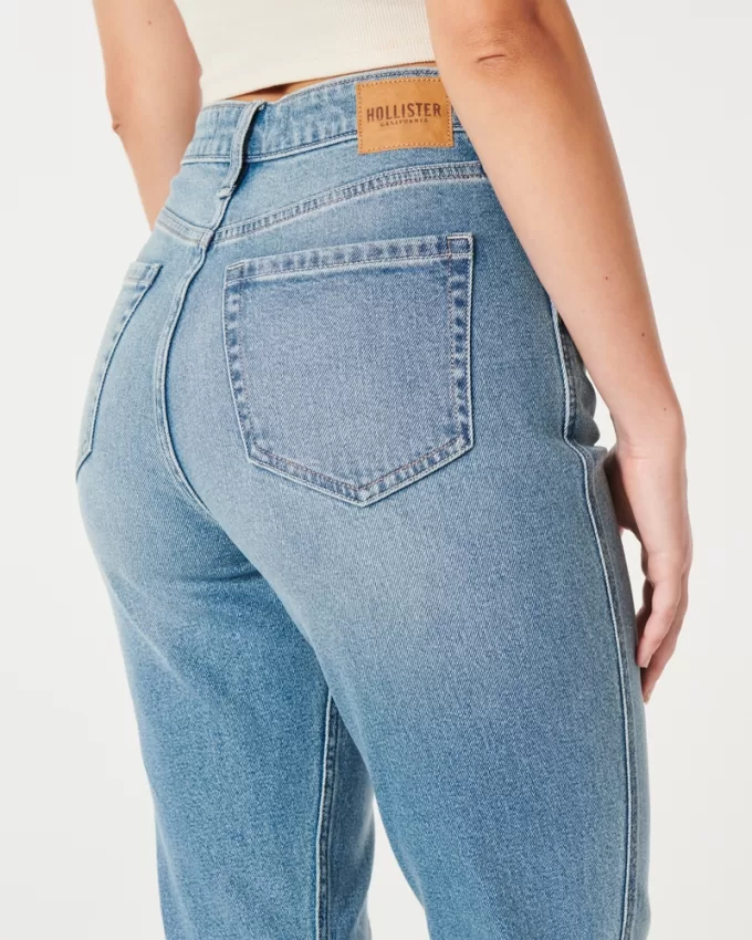 Curvy Ultra High-Rise Medium Wash Mom Jeans,Curvy Ultra High-Rise Medium Wash Mom Jeans