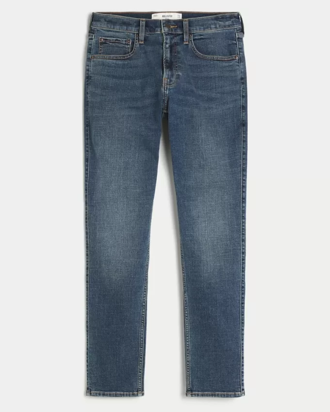 Dark Medium Wash Skinny Jeans,Dark Medium Wash Skinny Jeans