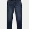 Dark Wash Athletic Skinny Jeans,Dark Wash Athletic Skinny Jeans