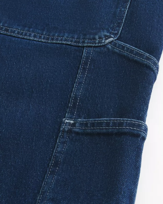 Dark Wash Baggy Painter Jeans,Dark Wash Baggy Painter Jeans